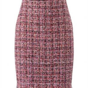 Talbots Pink Tweed Pencil Skirt